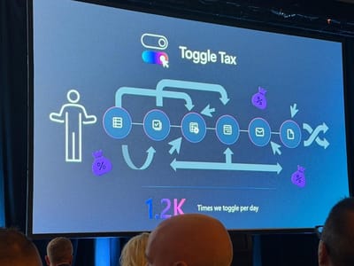 Bildschirmpräsentation auf Beamer zu Toggle Tax
